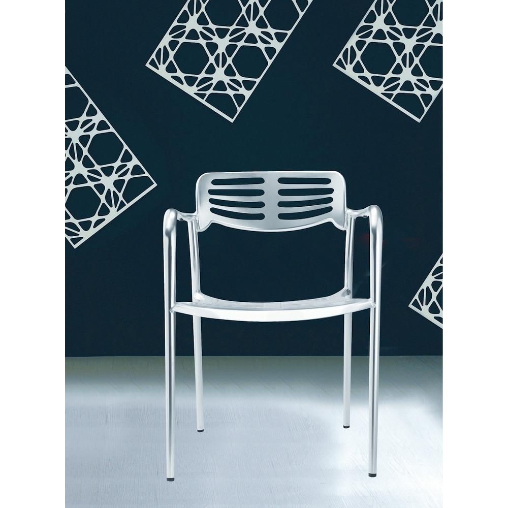 Fine Mod Imports Aluminum Dining Chair