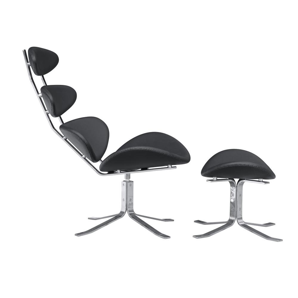 Fine Mod Imports Crono Chair and Ottoman