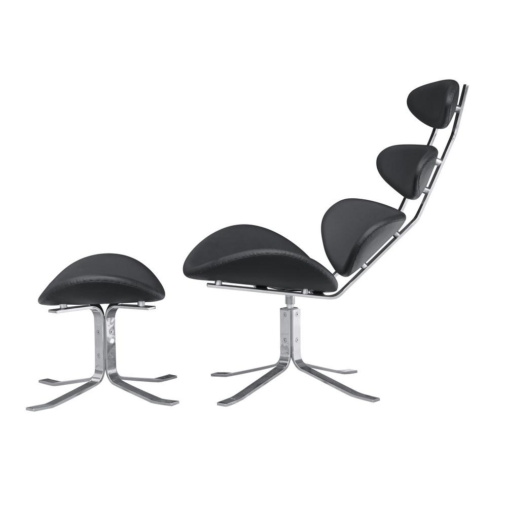 Fine Mod Imports Crono Chair and Ottoman