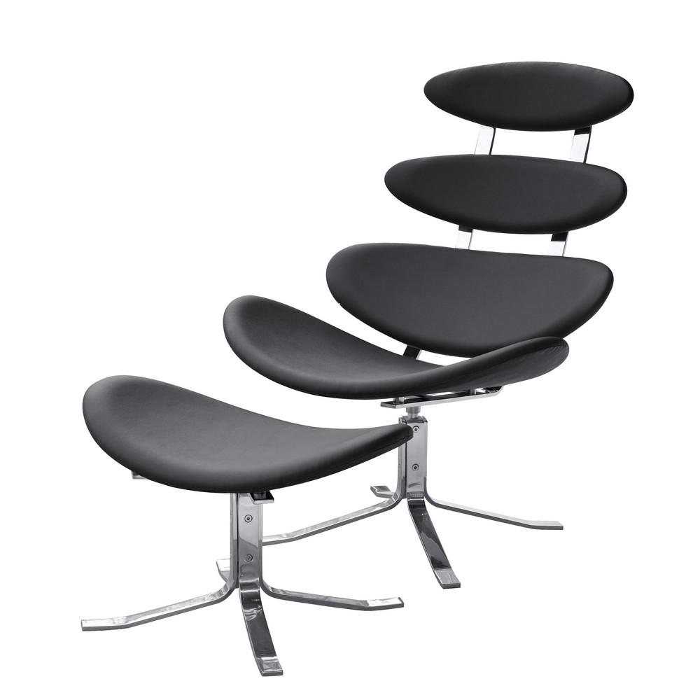 Fine Mod Imports Crono Chair and Ottoman