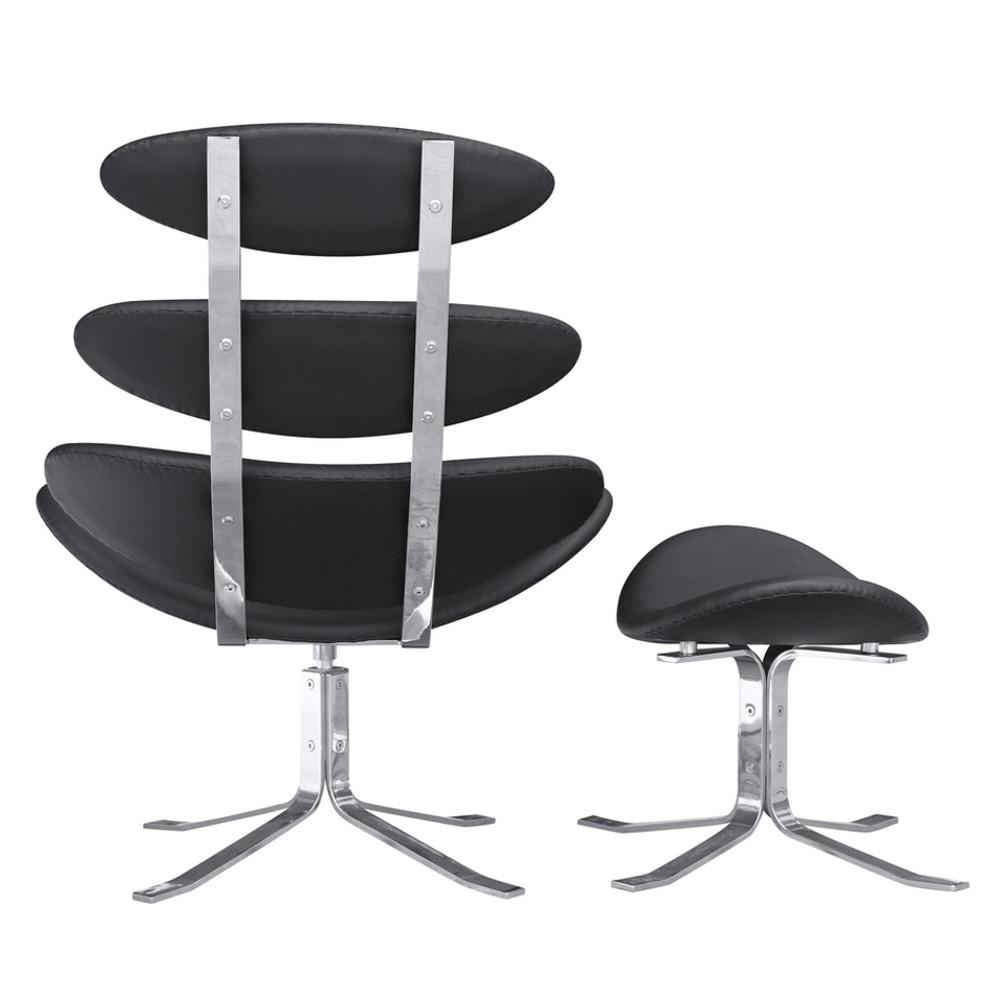 Fine Mod Imports Crono Chair and Ottoman