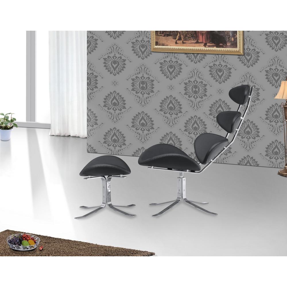 Fine Mod Imports Crono Chair and Ottoman