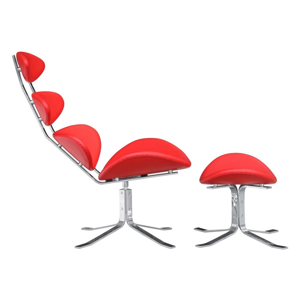 Fine Mod Imports Crono Chair and Ottoman