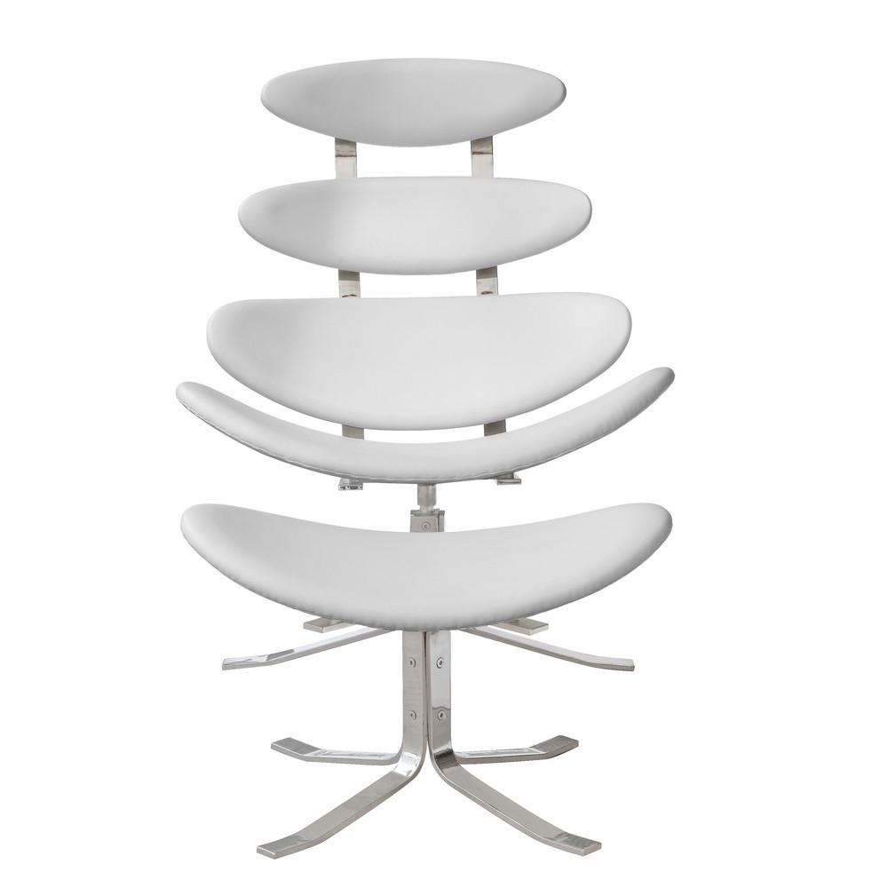 Fine Mod Imports Crono Chair and Ottoman