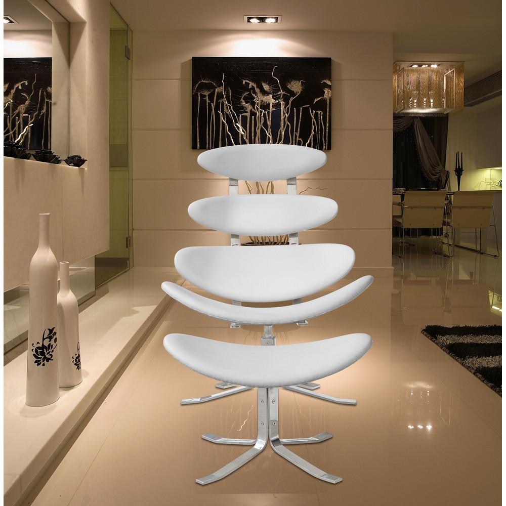 Fine Mod Imports Crono Chair and Ottoman