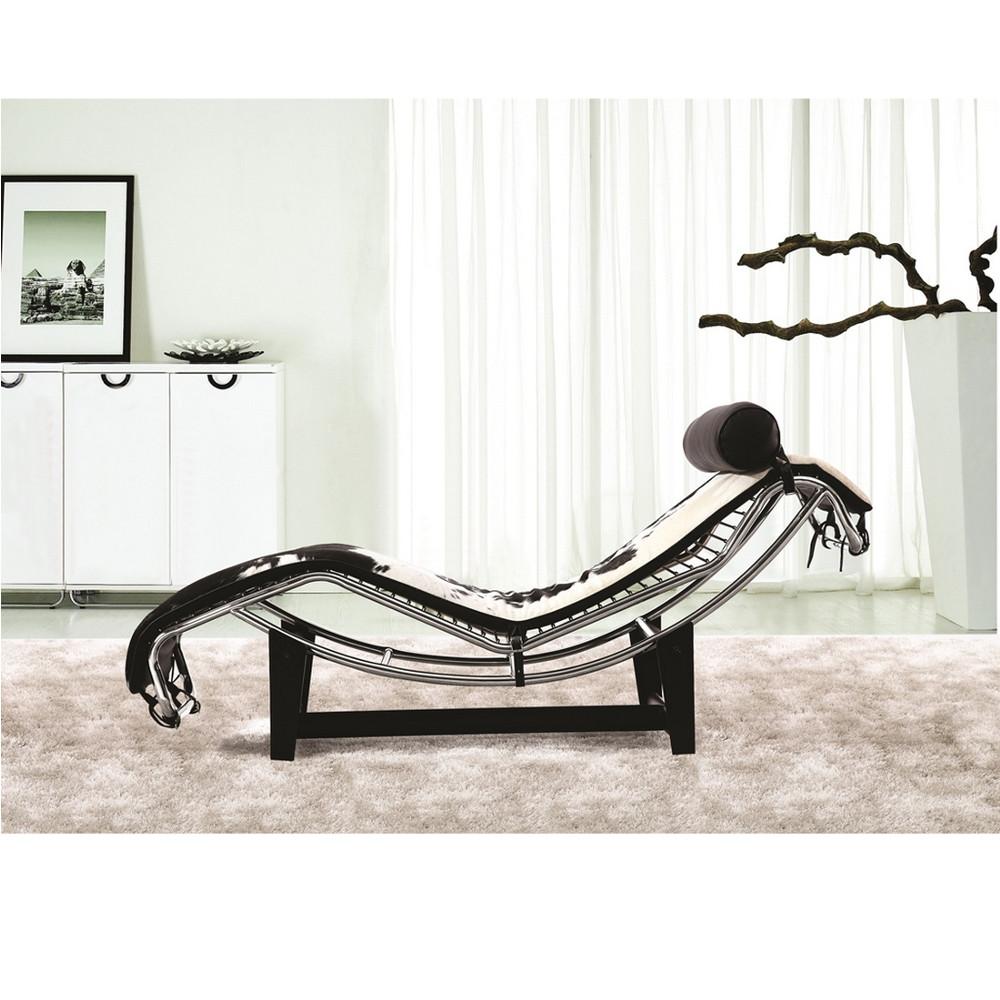 Fine Mod Imports Adjustable Chaise in Pony