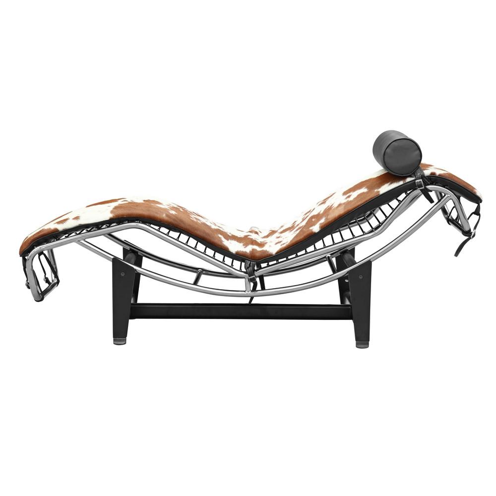 Fine Mod Imports Adjustable Chaise in Pony