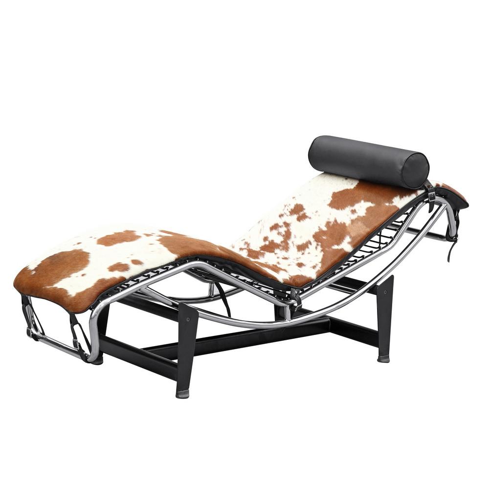 Fine Mod Imports Adjustable Chaise in Pony