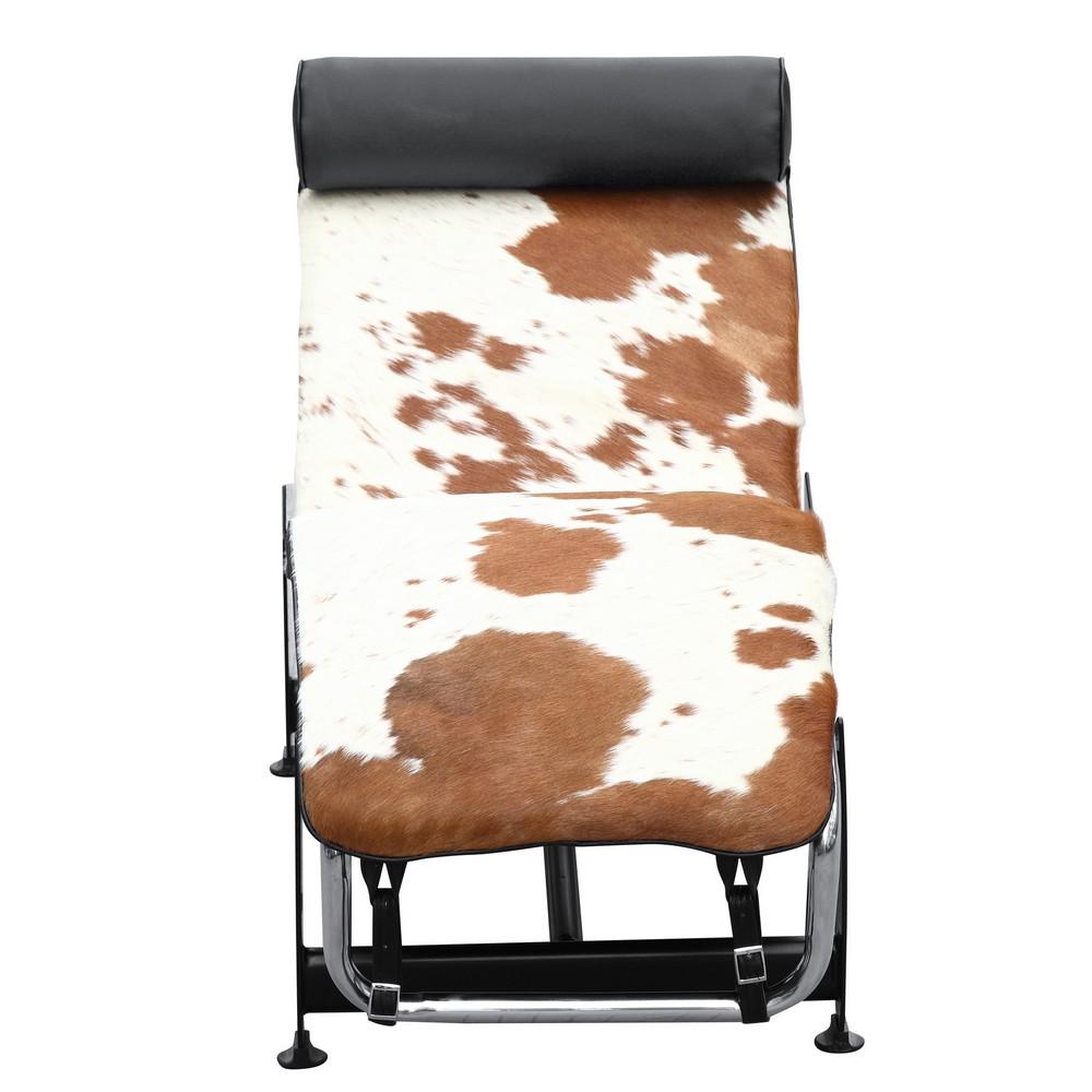 Fine Mod Imports Adjustable Chaise in Pony