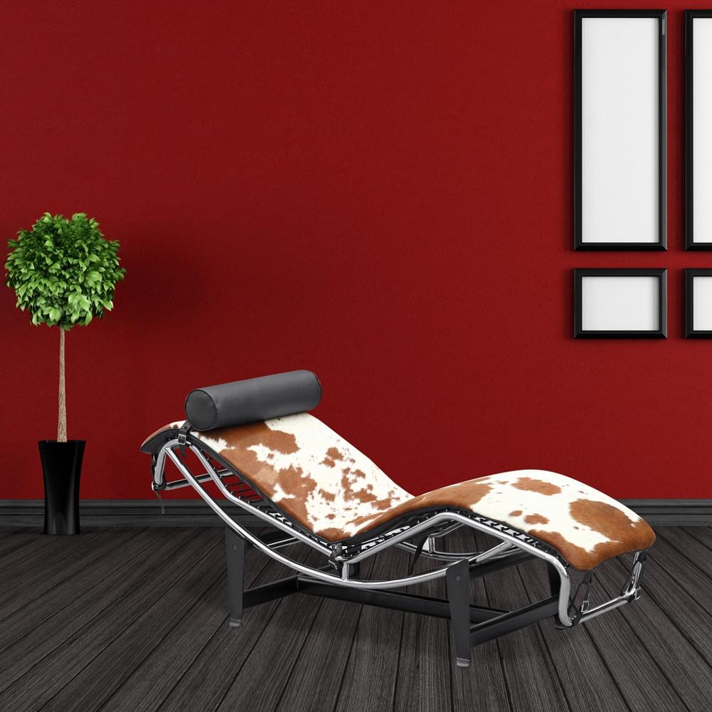 Fine Mod Imports Adjustable Chaise in Pony