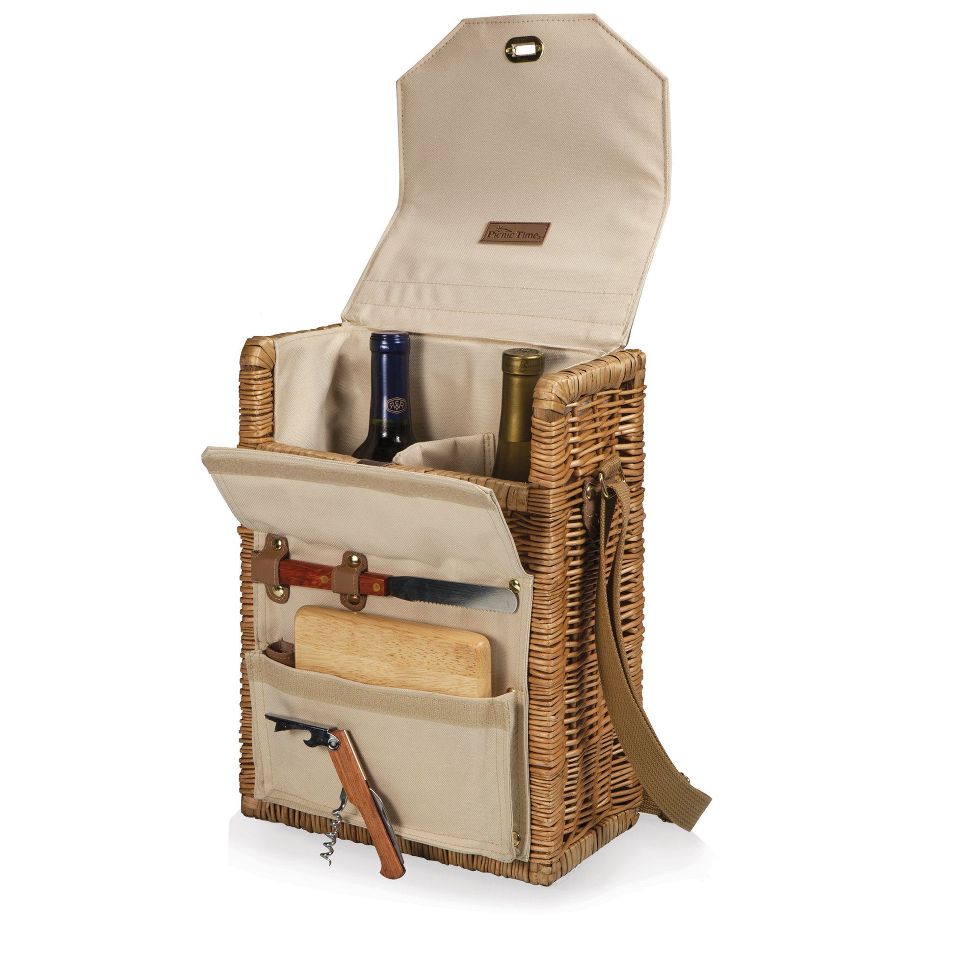 Picnic Time Corsica Wine and Cheese Basket - Set of 2
