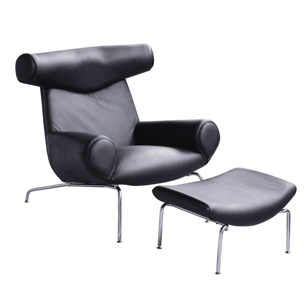 Fine Mod Imports Big Chair and Ottoman