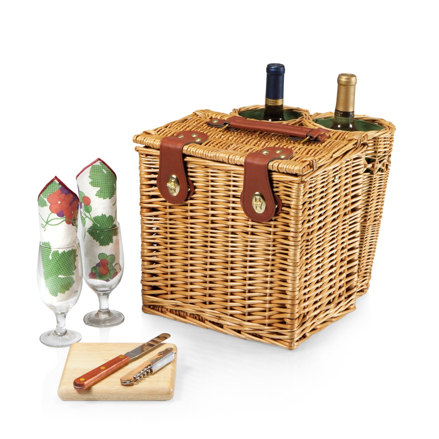 Picnic Time Vino Wine and Cheese Basket - Set of 2