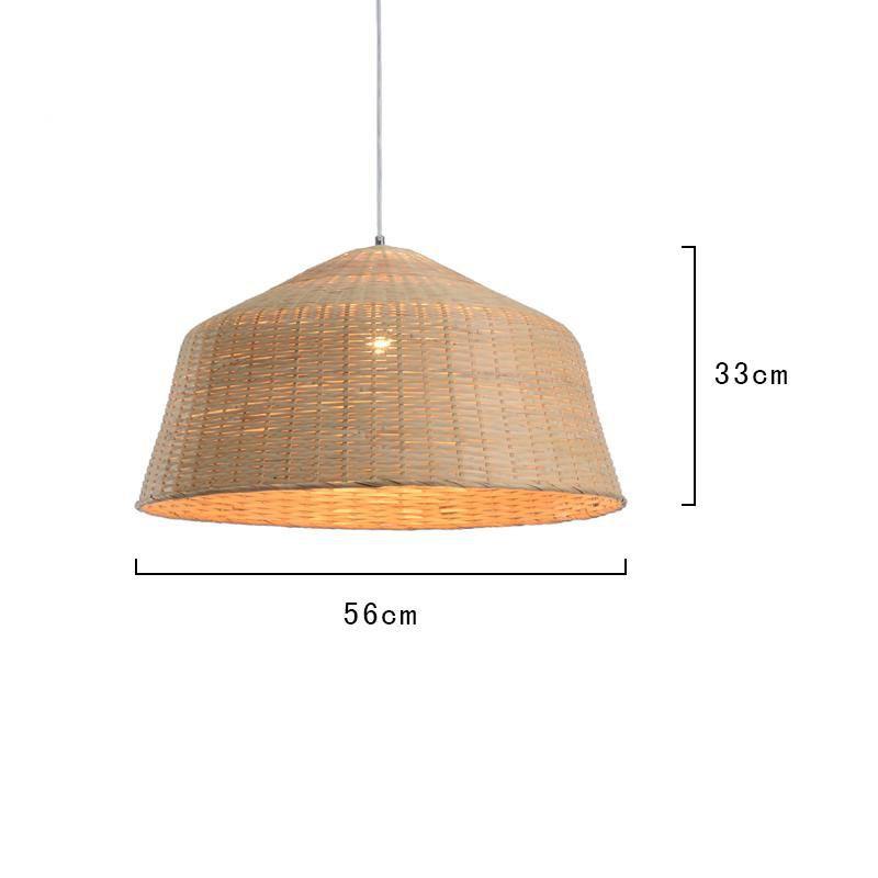 Bamboo Pendant Light Fixture Nordic Country Ceiling Lamp