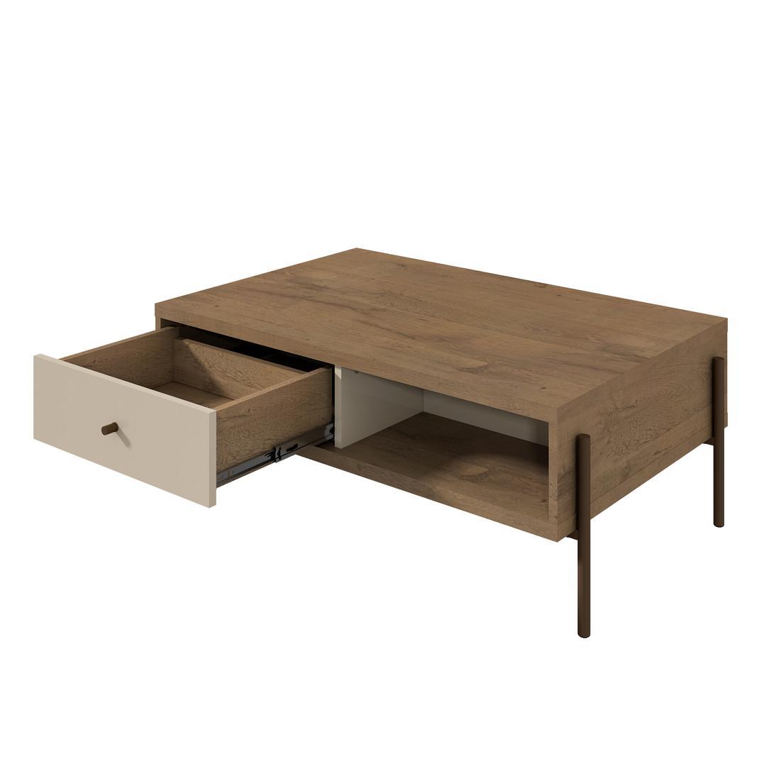 Manhattan Comfort Joy Double-sided 2-Drawer End Table