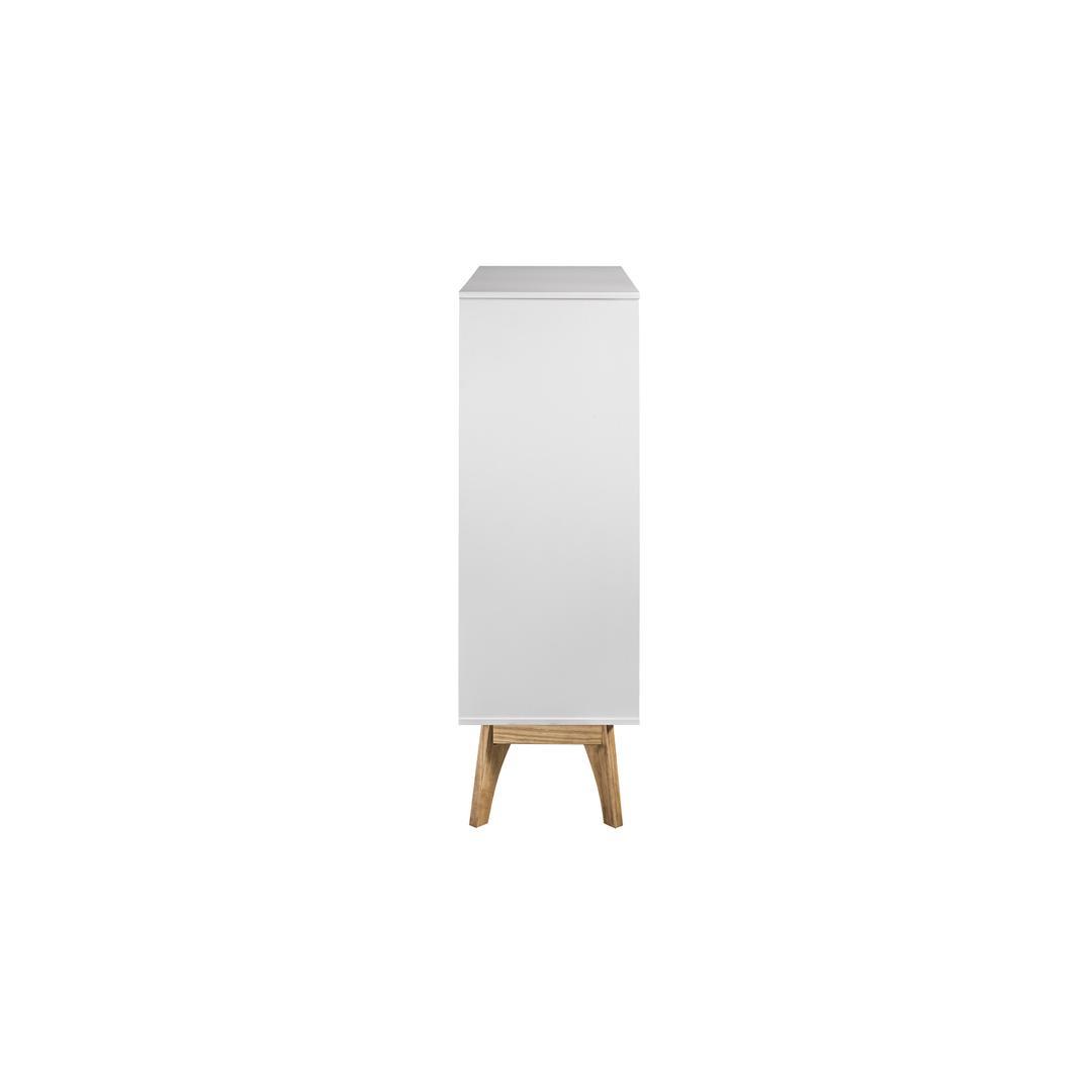 Manhattan Comfort Rustic Mid-Century Modern Jackie 49.4" High Dresser Cabinet