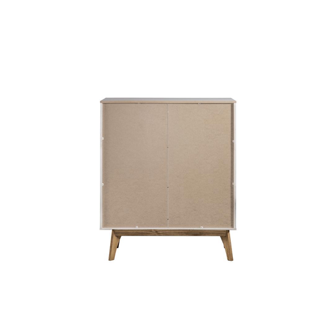 Manhattan Comfort Rustic Mid-Century Modern Jackie 49.4" High Dresser Cabinet