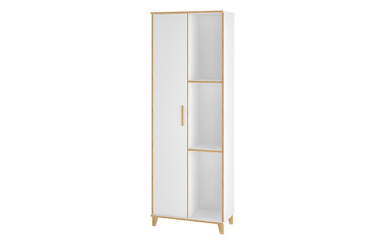 Manhattan Comfort Minetta 8-Shelf Mid Century China Storage Closet
