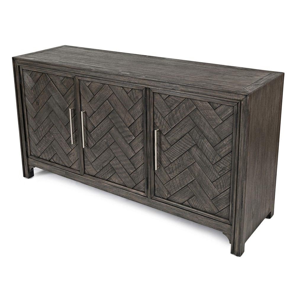 Jofran Gramercy Platinum 3 Door Accent Cabinet