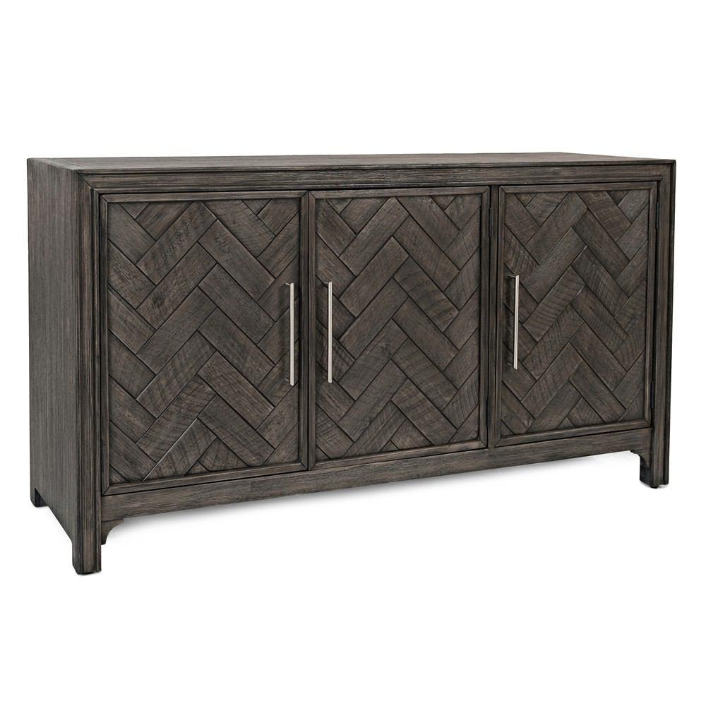 Jofran Gramercy Platinum 3 Door Accent Cabinet