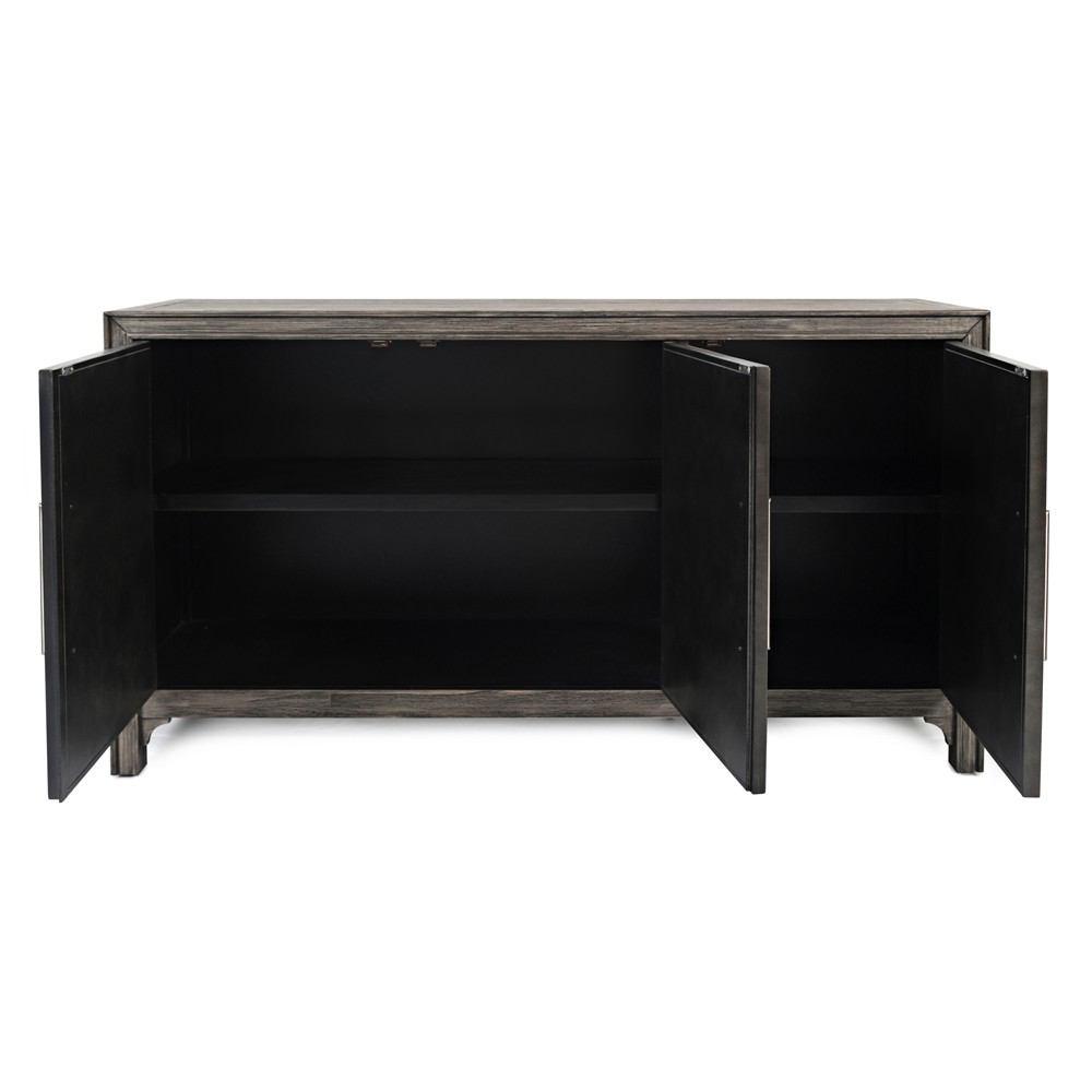 Jofran Gramercy Platinum 3 Door Accent Cabinet