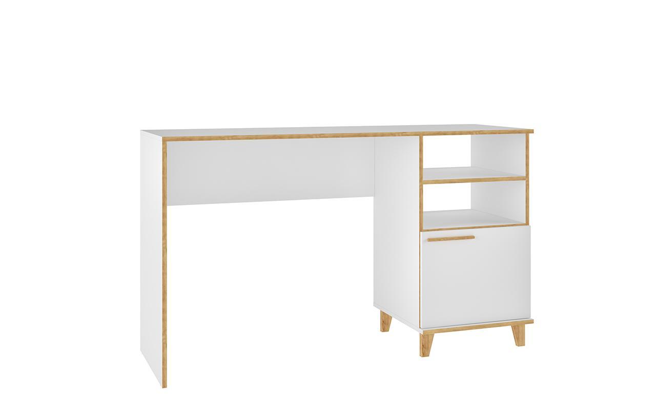 Manhattan Comfort Minetta 2-Shelf Mid Century Office Desk