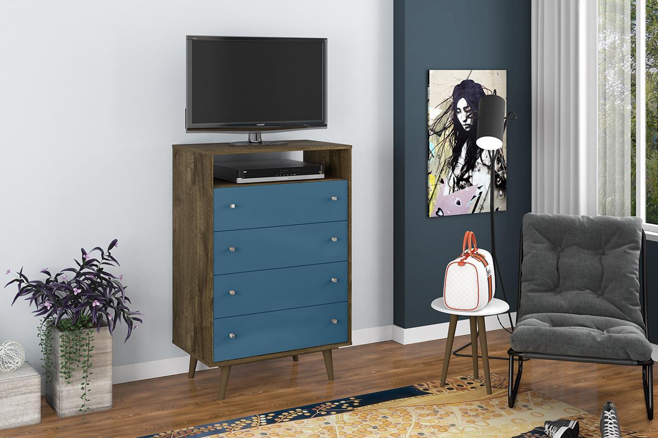 Manhattan Comfort Liberty 4-Drawer Dresser Chest