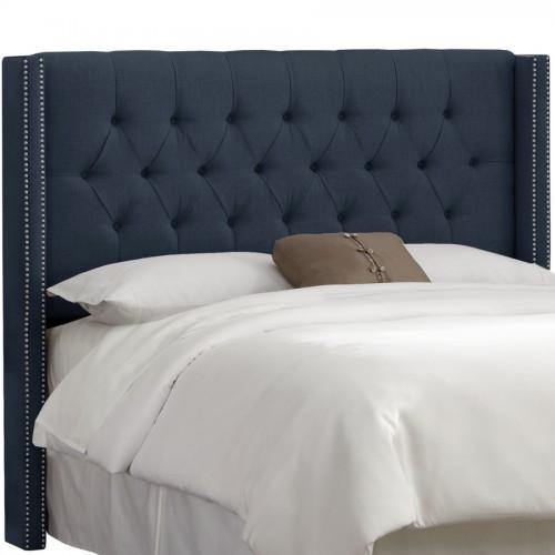 Skyline Furniture Queen Diamond Tufted Wingback Headboard