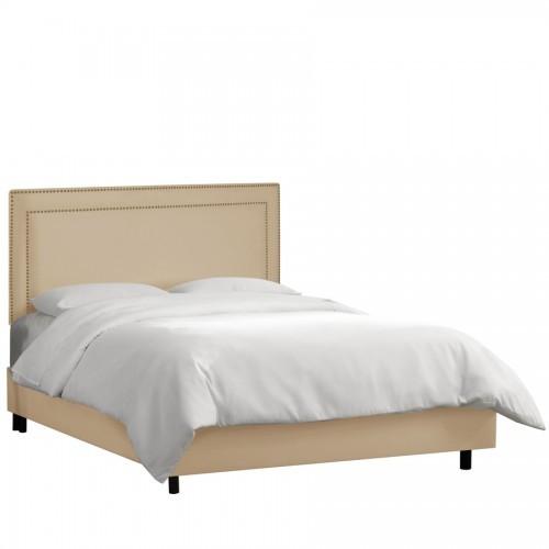 Skyline Furniture Twin Nail Button Border Bed