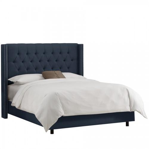 Skyline Furniture California King Diamond Tufted Wingback Headboard