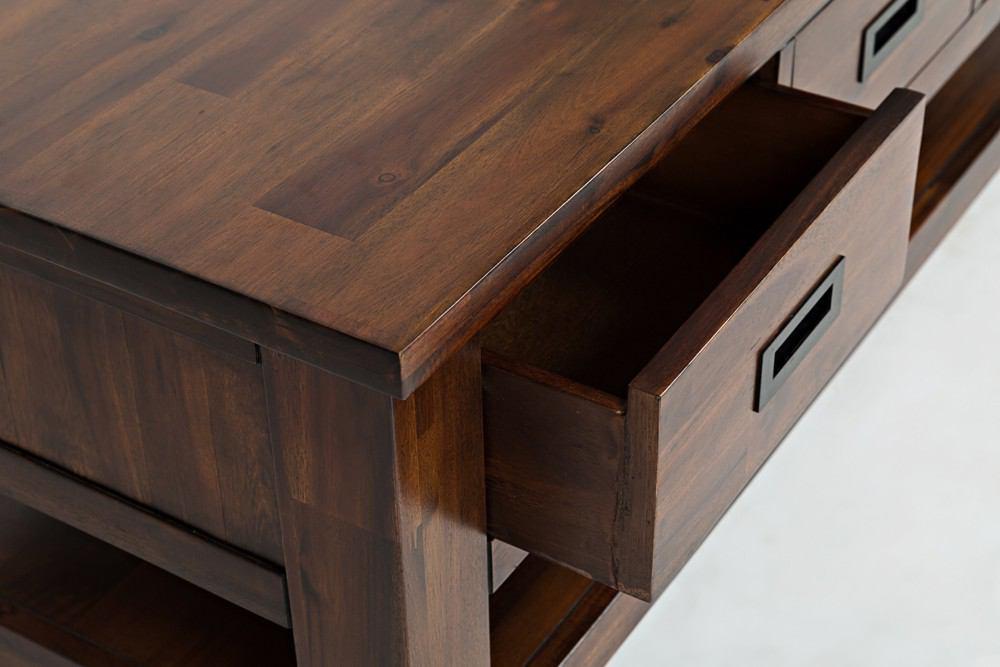 Jofran Coolidge Corner Three Drawer Cocktail Table