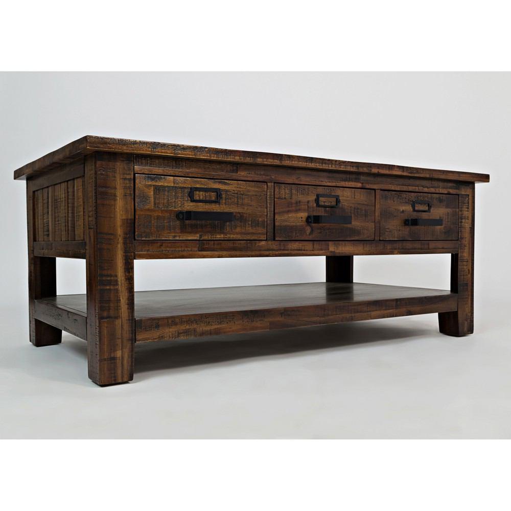 Jofran Cannon Valley Three Drawer Cocktail Table