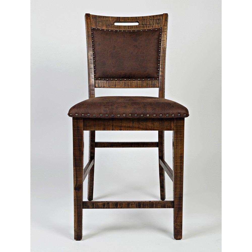 Jofran Cannon Valley Upholstered Back Counter Stool