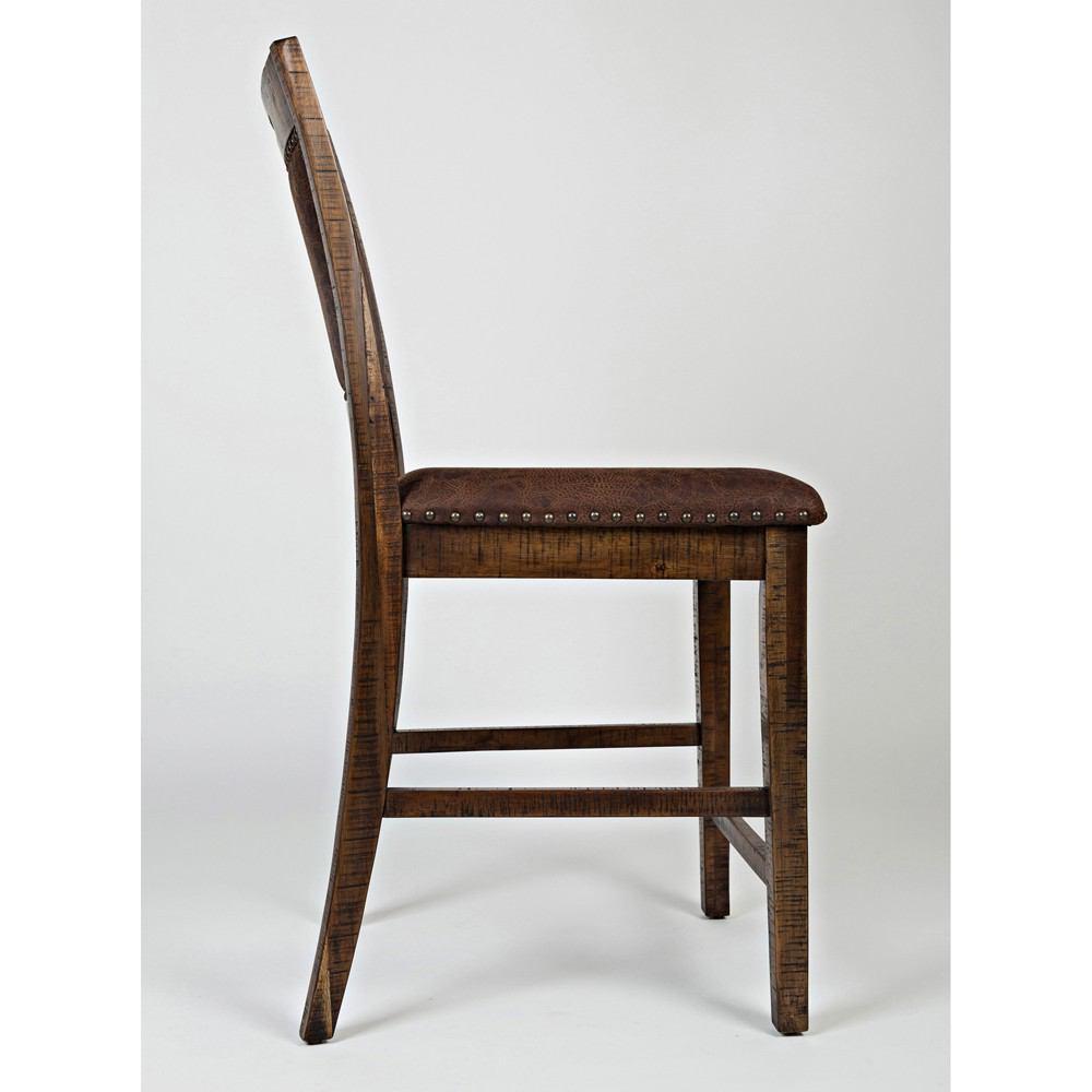 Jofran Cannon Valley Upholstered Back Counter Stool