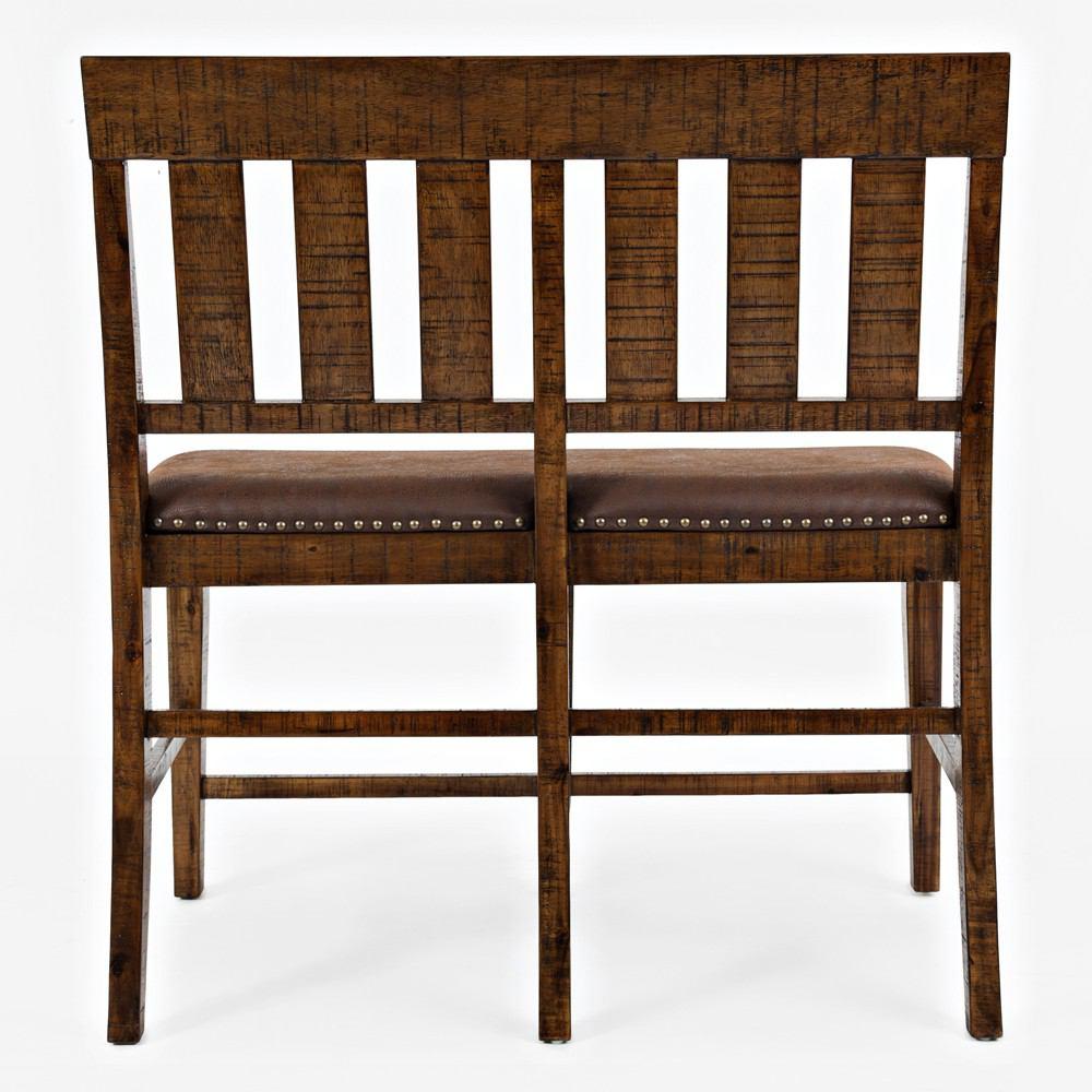 Jofran Cannon Valley Slatback Counter Bench
