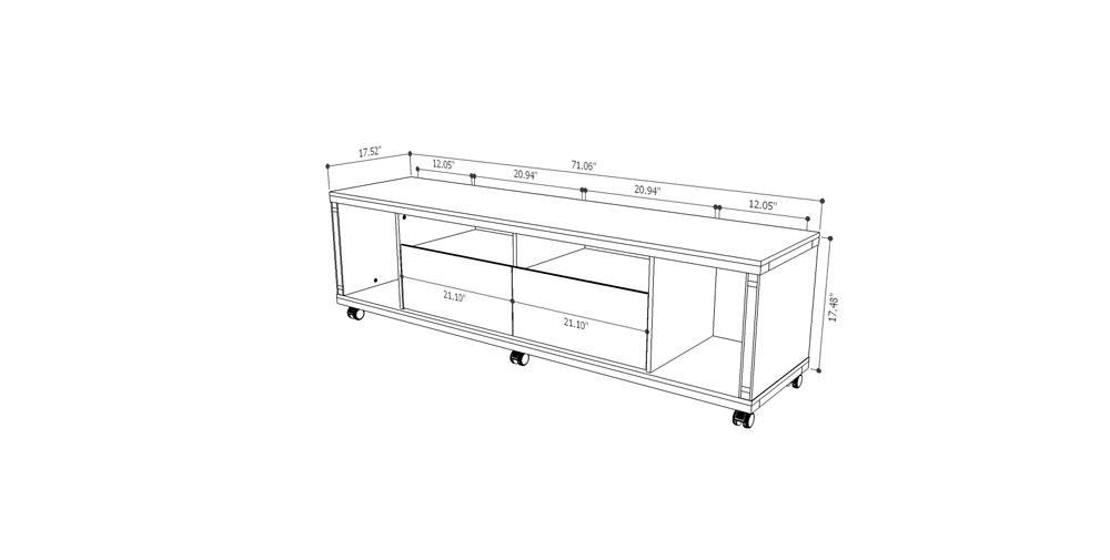 Manhattan Comfort Cabrini TV Stand 1.8 - Modish Store