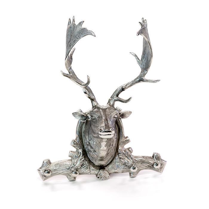 Cabin Deer Head With Hooks by GO Home