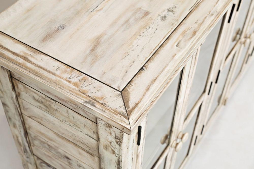 Jofran Rustic Shores Scrimshaw 70" Accent Cabinet