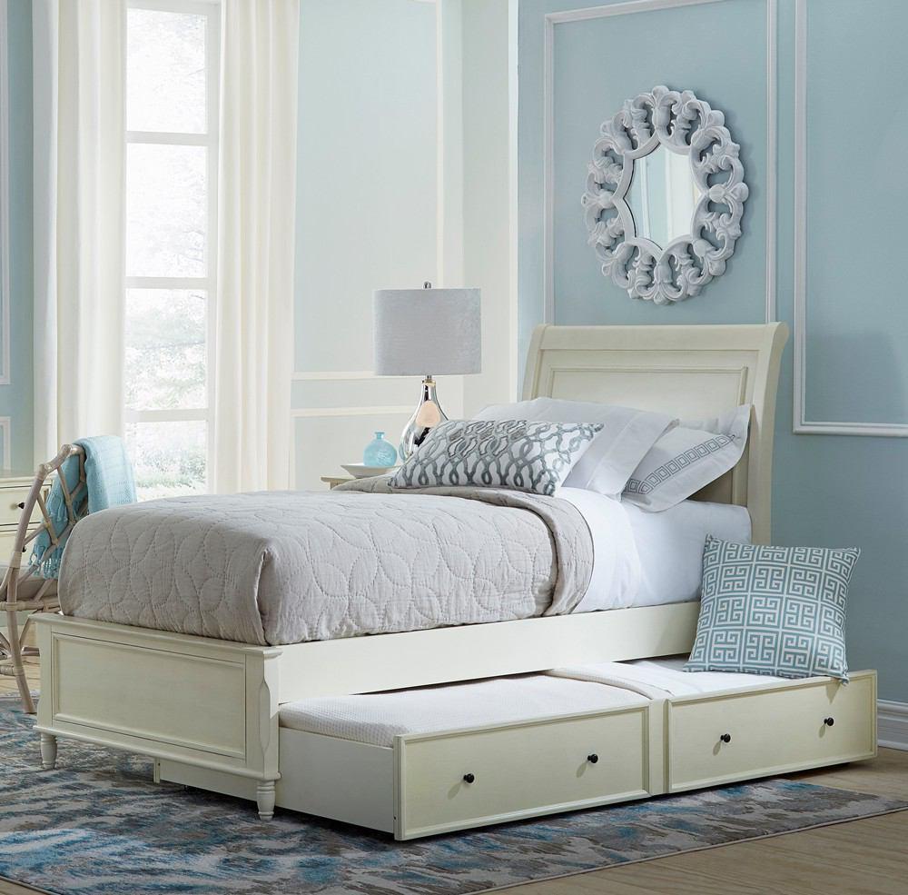 Jofran Avignon Twin Panel Bed with Trundle Bed