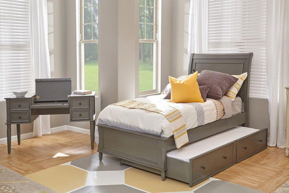 Jofran Avignon Twin Panel Bed with Trundle Bed