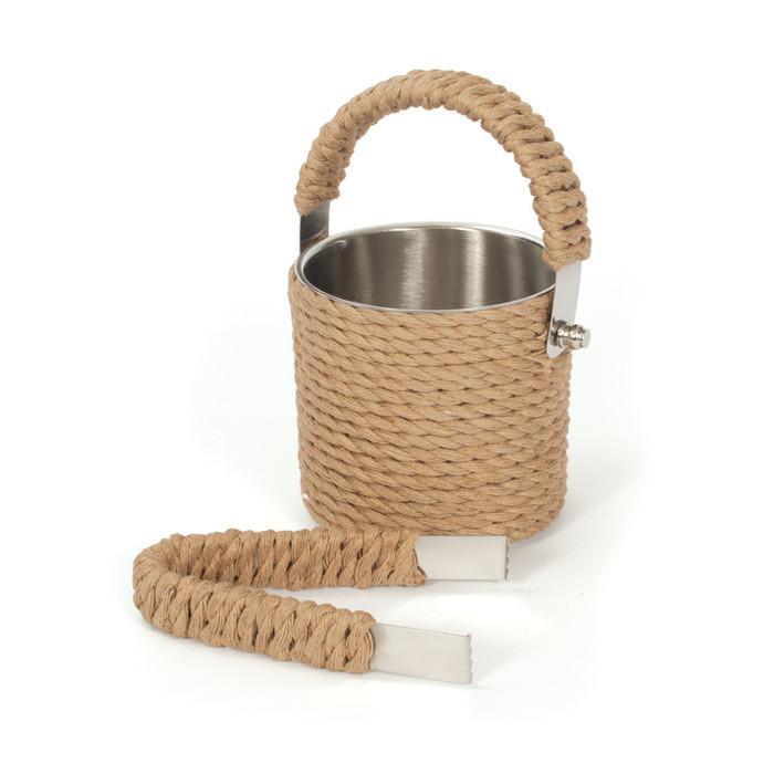 Roped Ice Bucket & Tongs by GO Home