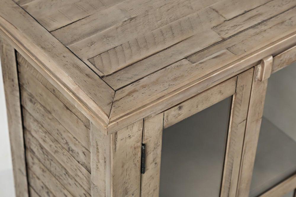 Jofran Rustic Shores Watch Hill Weathered Grey 48" Accent Cabinet