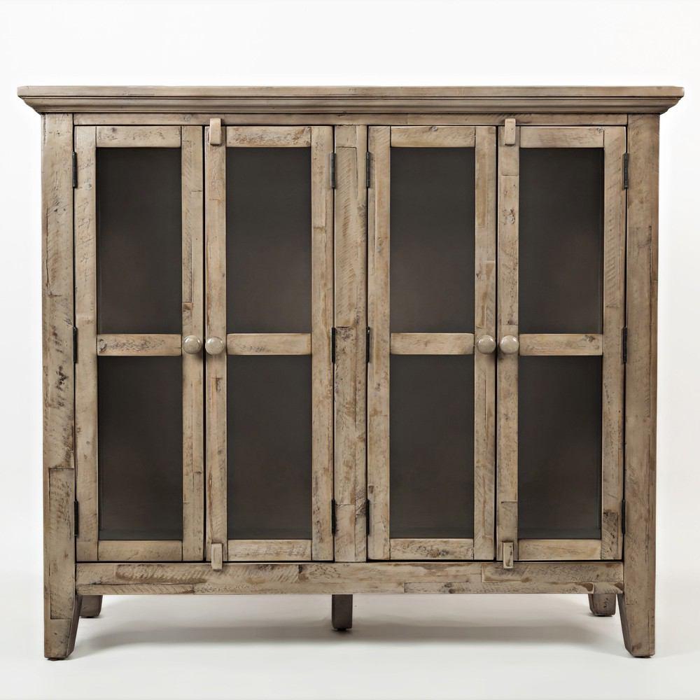 Jofran Rustic Shores Watch Hill Weathered Grey 48" Accent Cabinet