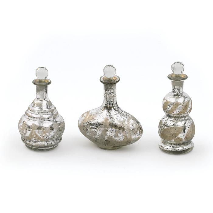 Set Of Three Mercury Decanters by GO Home