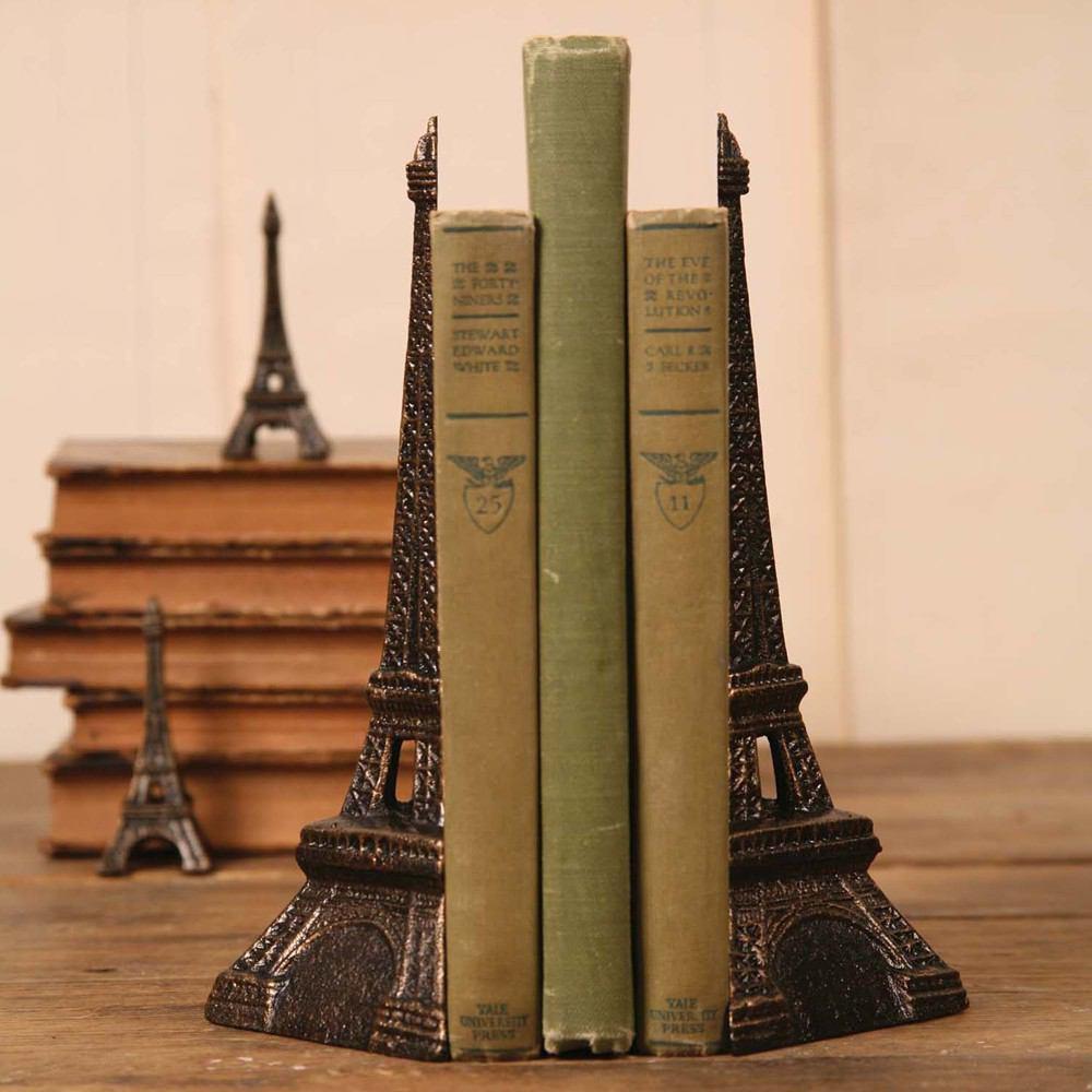 HomArt Eiffel Tower Bookends - Cast Iron - Bronze - Feature Image