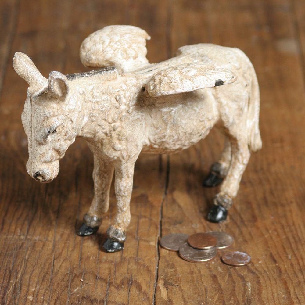 HomArt Donkey with Wings - Cast Iron - White - Set of 4 - Feature Image