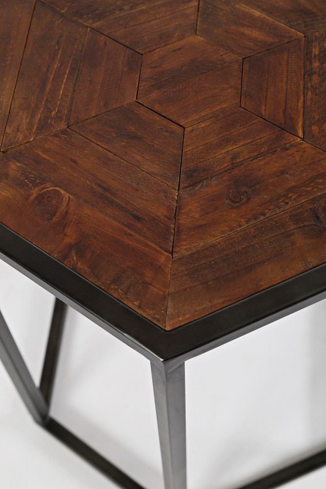 Jofran Flatiron District End Table Set of 2 Nesting Tables