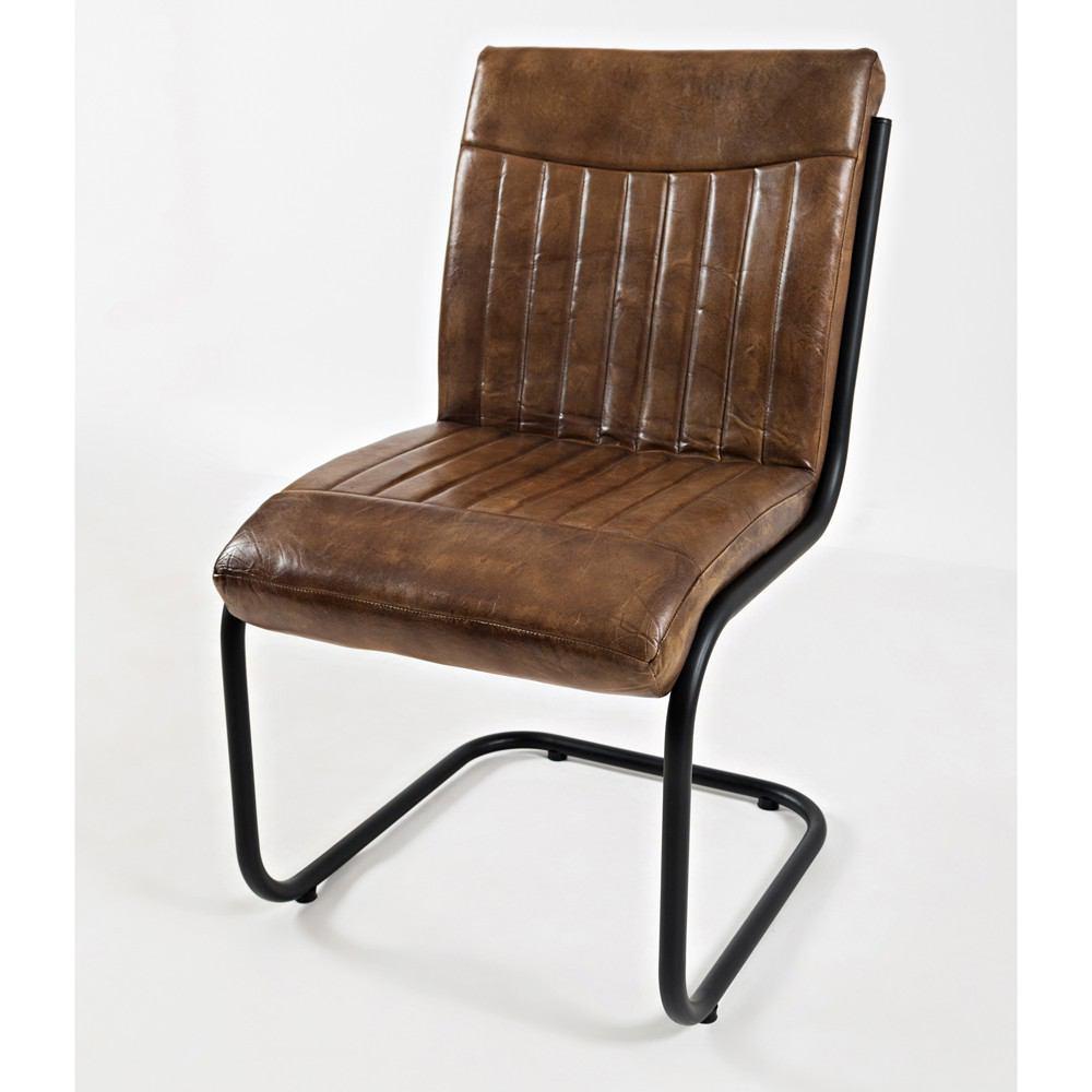 Jofran Aviator Genuine Leather Chair