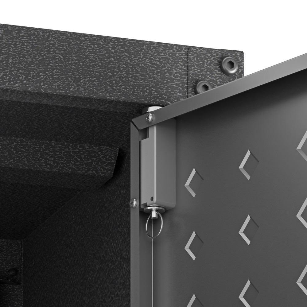 Manhattan Comfort 3-Piece Fortress Mobile Space-Saving Steel Garage Cabinet and Worktable 3.0 in Grey