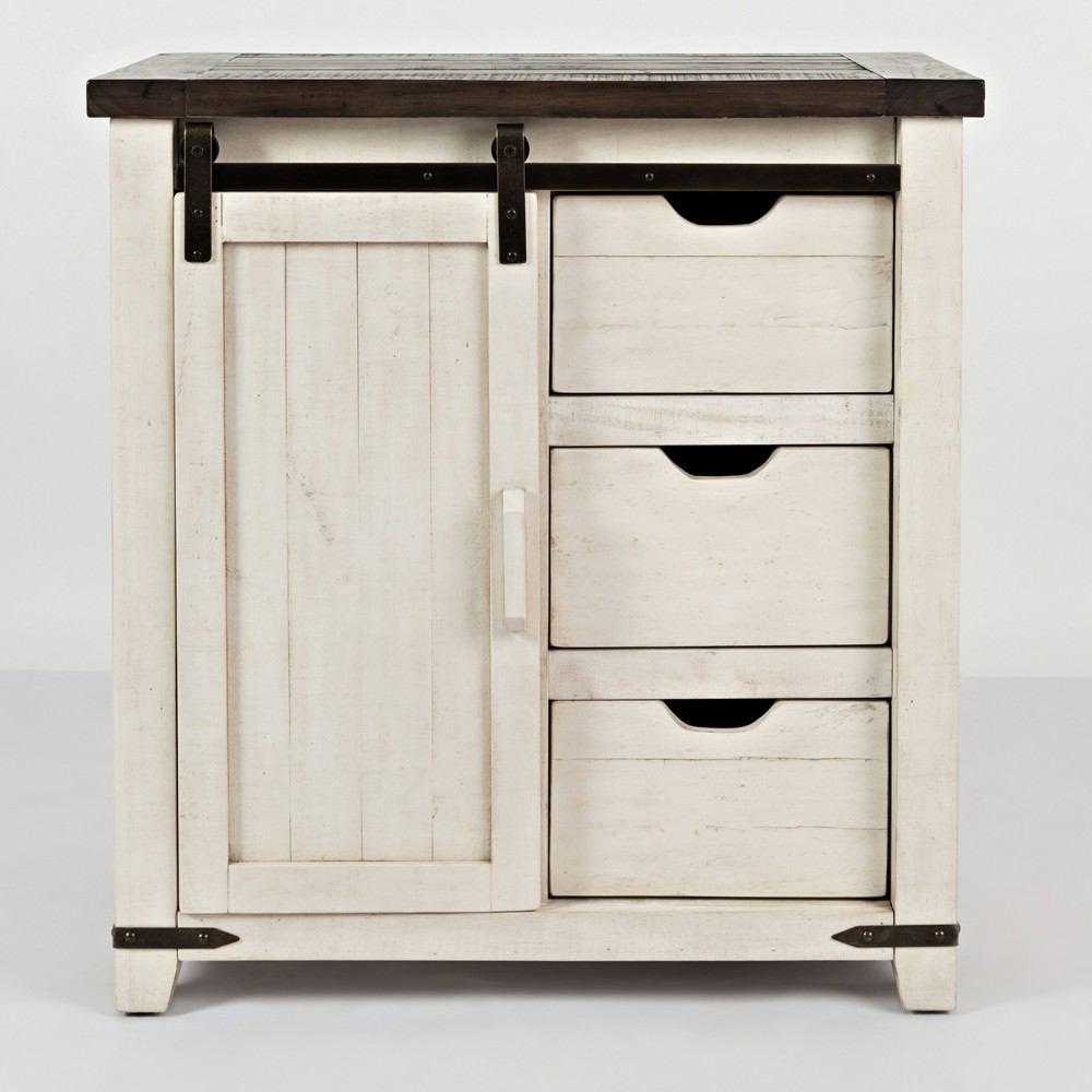 Jofran Madison County 32" Barn Door Accent Cabinet